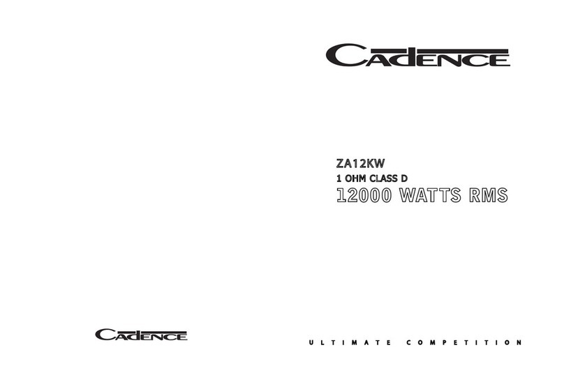 Cadence ZA12KW quick guide