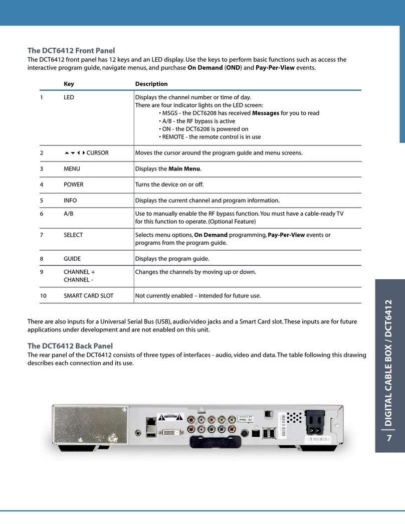 Motorola DCT6412 DUAL-TUNER DVR AND HD SET-TOP - MICROSOFT... User manual