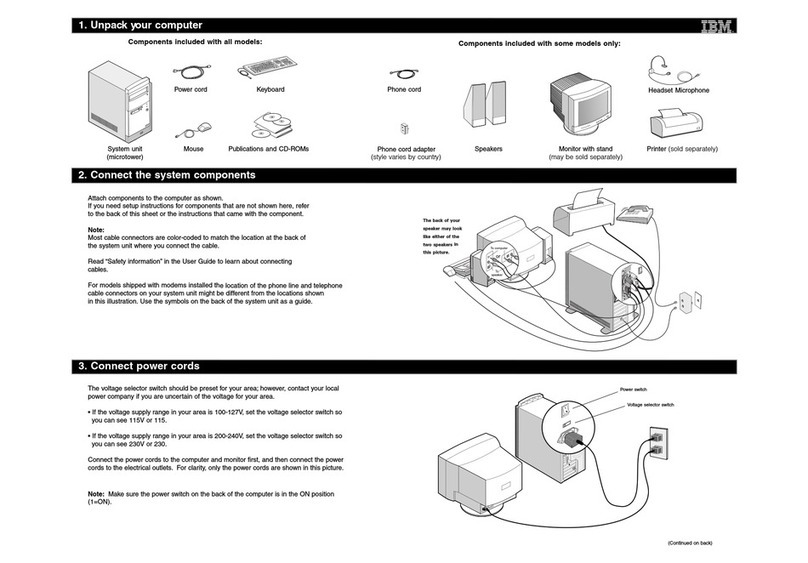 IBM PC 300 2169 User manual