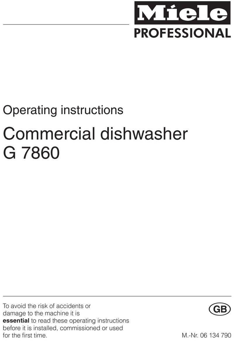 Miele G 7860 operating instructions