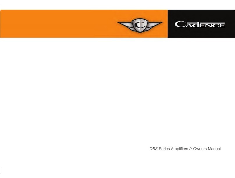 Cadence QRS Series User manual