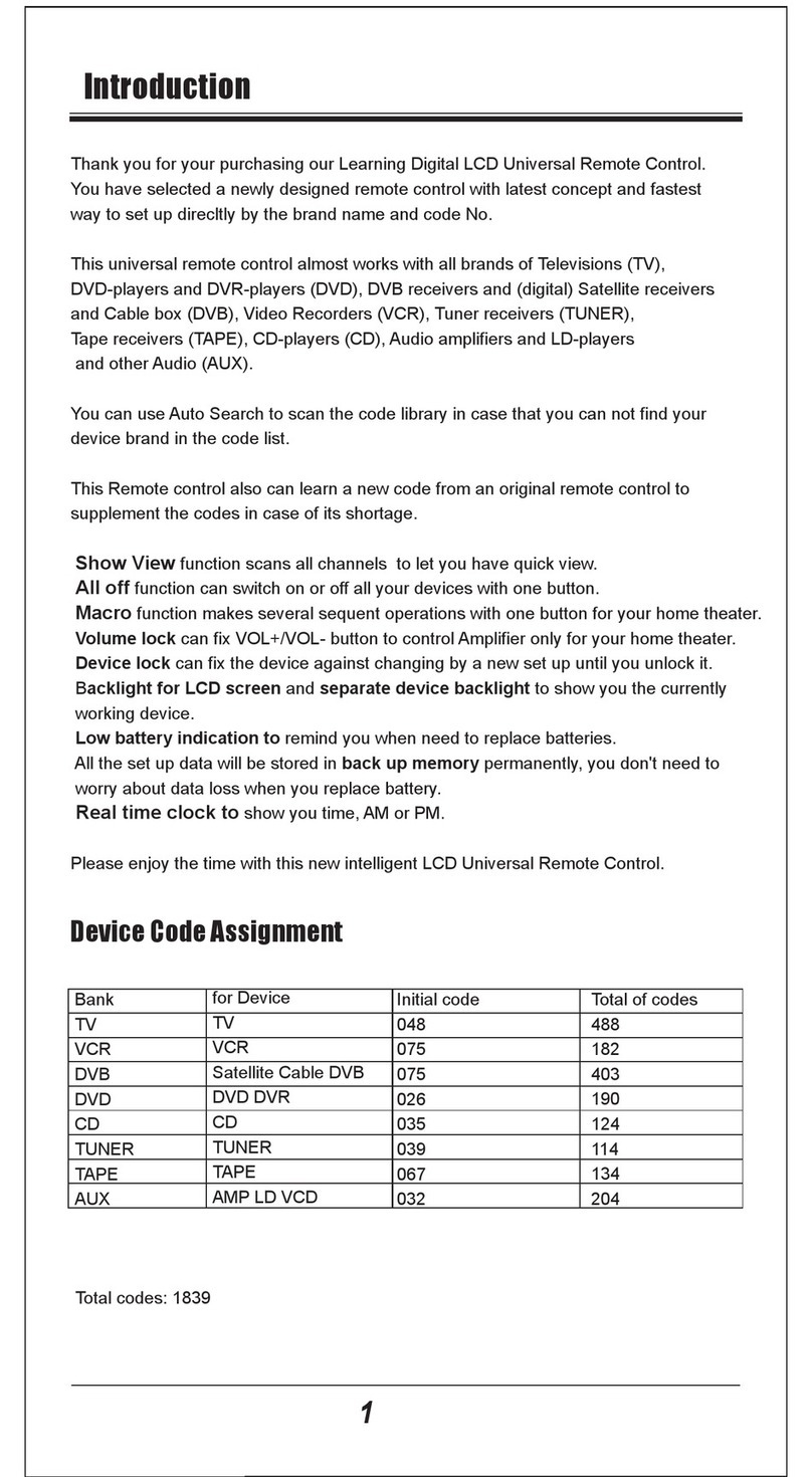 Wintal LRC8 instruction manual