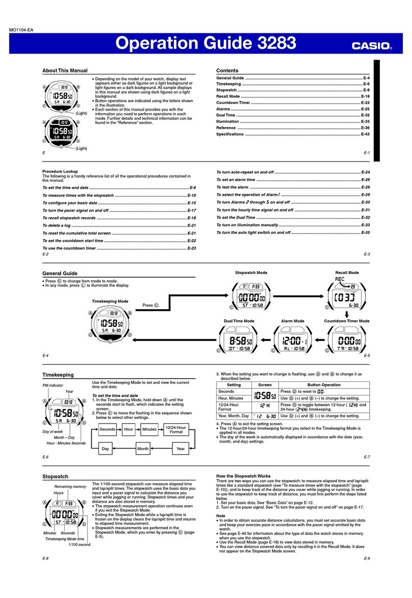 Casio 3283 User manual