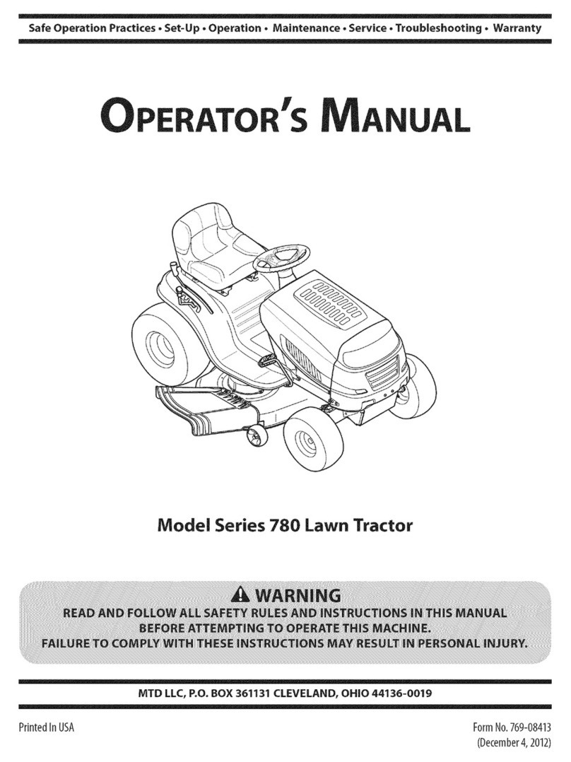 MTD series 780 User manual