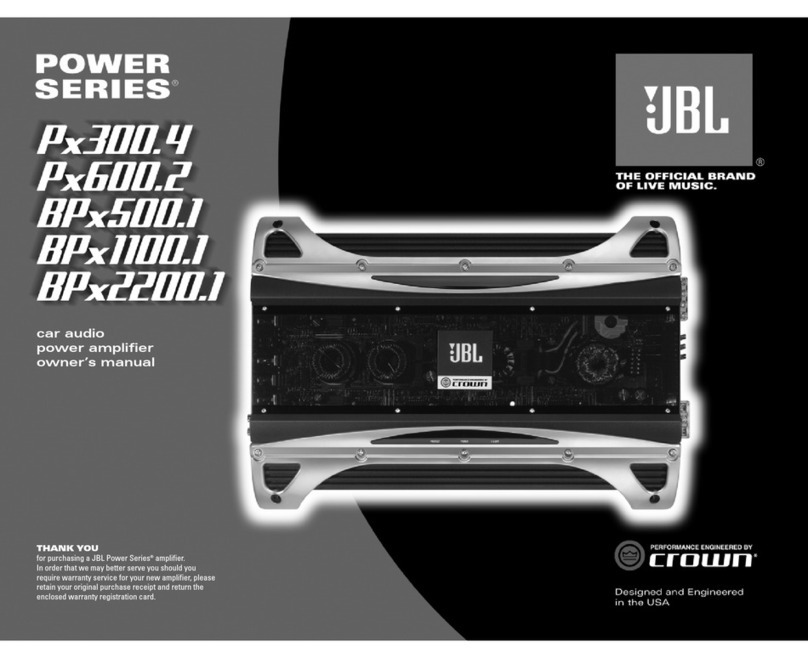 JBL BPx1100.1 owner's manual