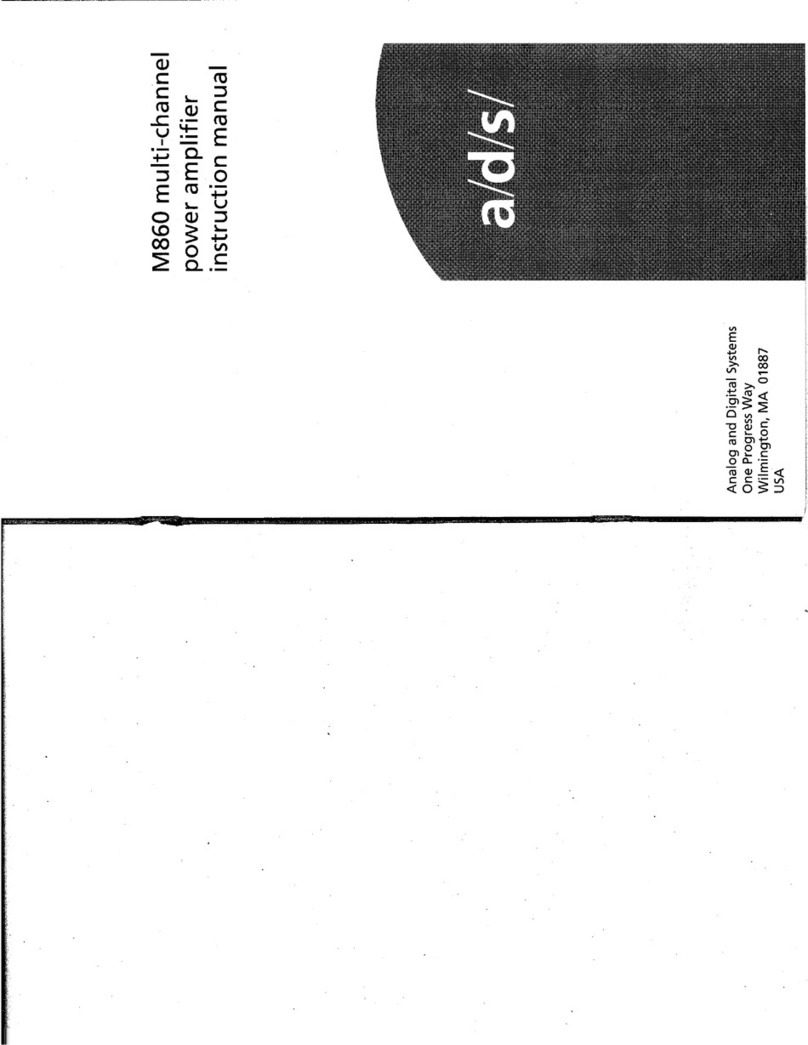 ADS M860 instruction manual