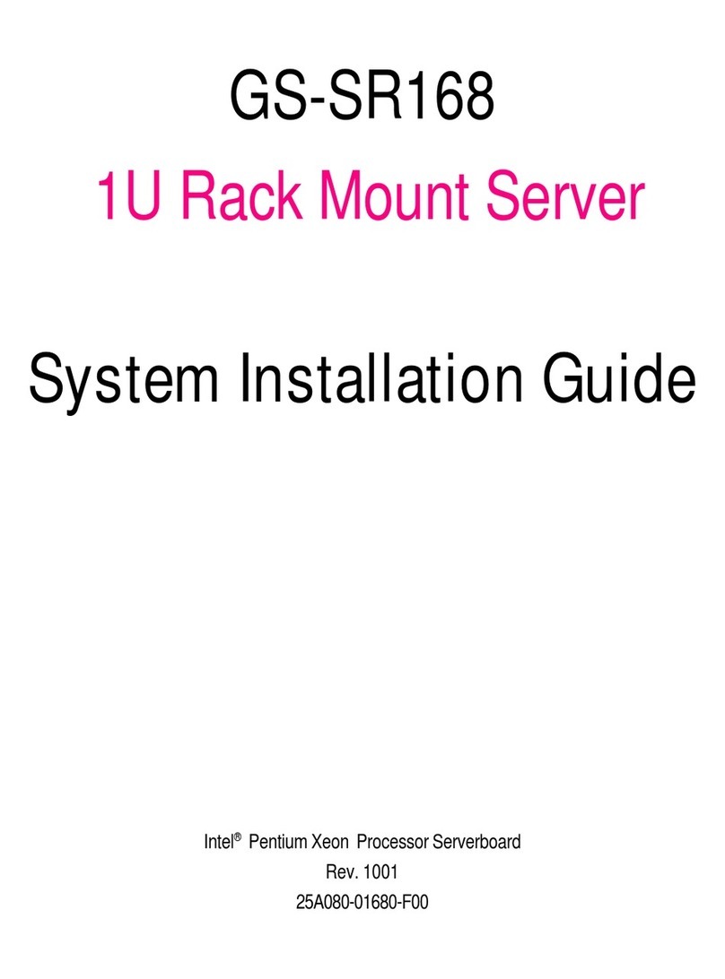 Intel GS-SR168 System installation guide