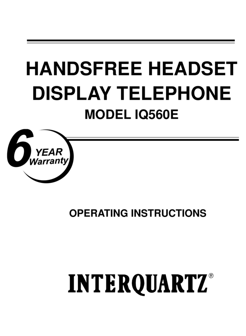 Interquartz IQ560E operating instructions