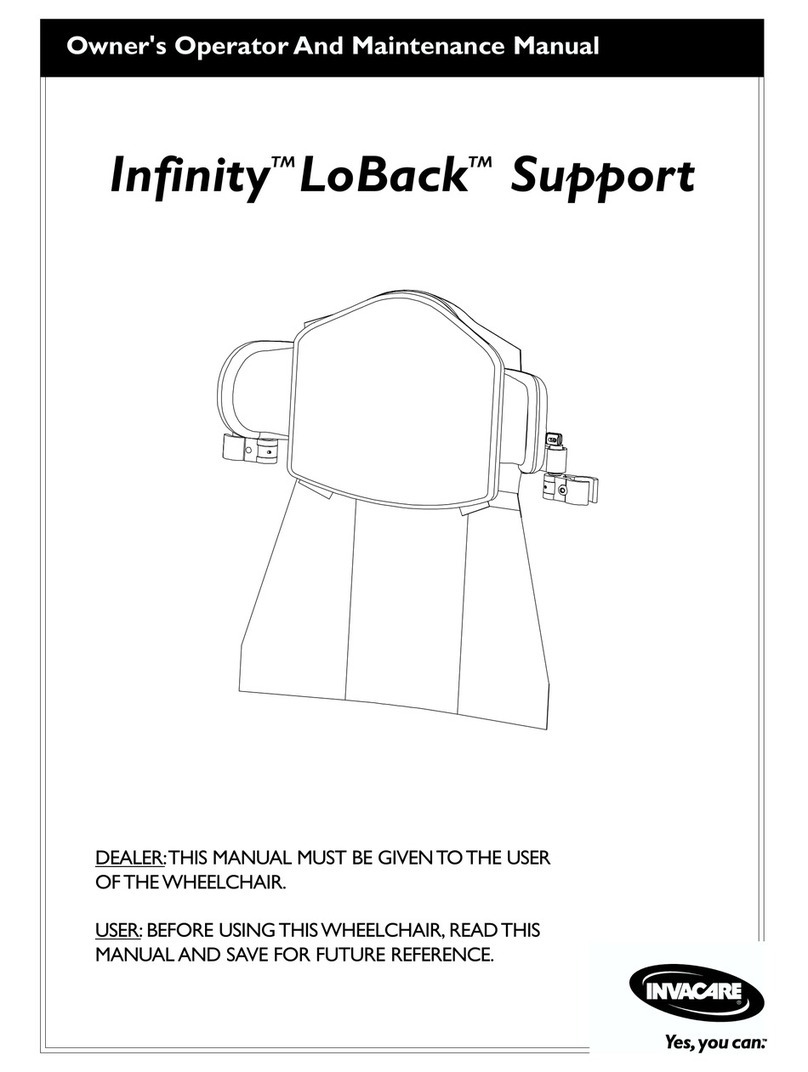 Invacare Infinity LoBack Support Manual