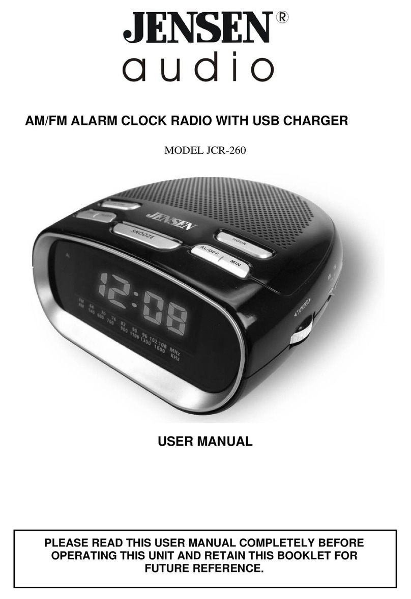 Jensen JCR-260 user manual