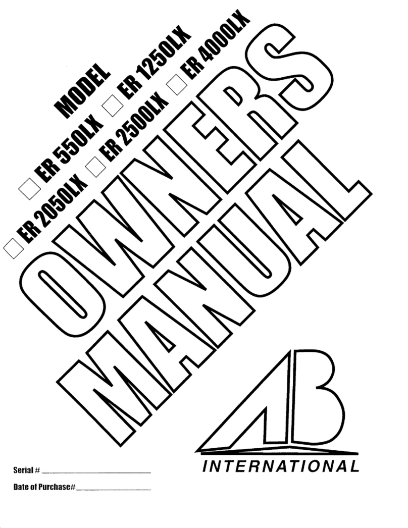 AB Amps ER 4000LX User manual AB Amps ER 4000LX User manual