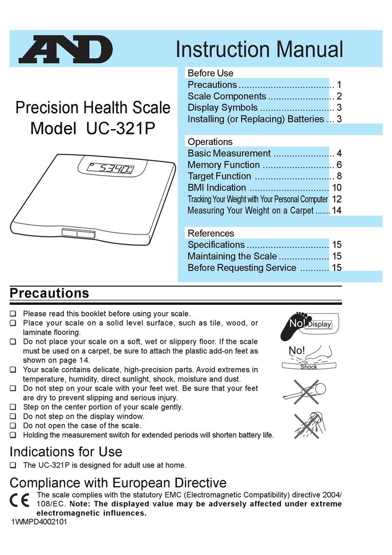 A&D UC-321P User manual