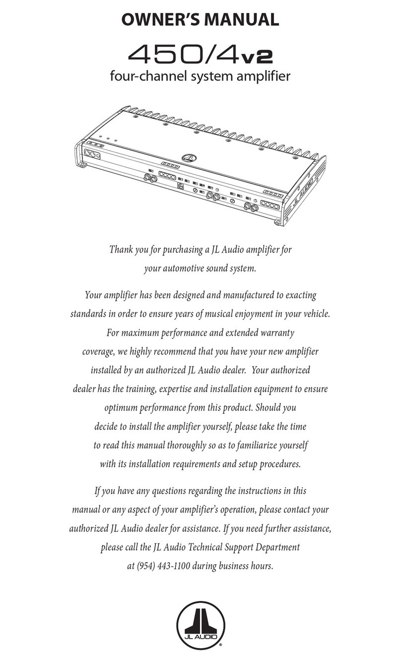 JL Audio 450/4V2 owner's manual