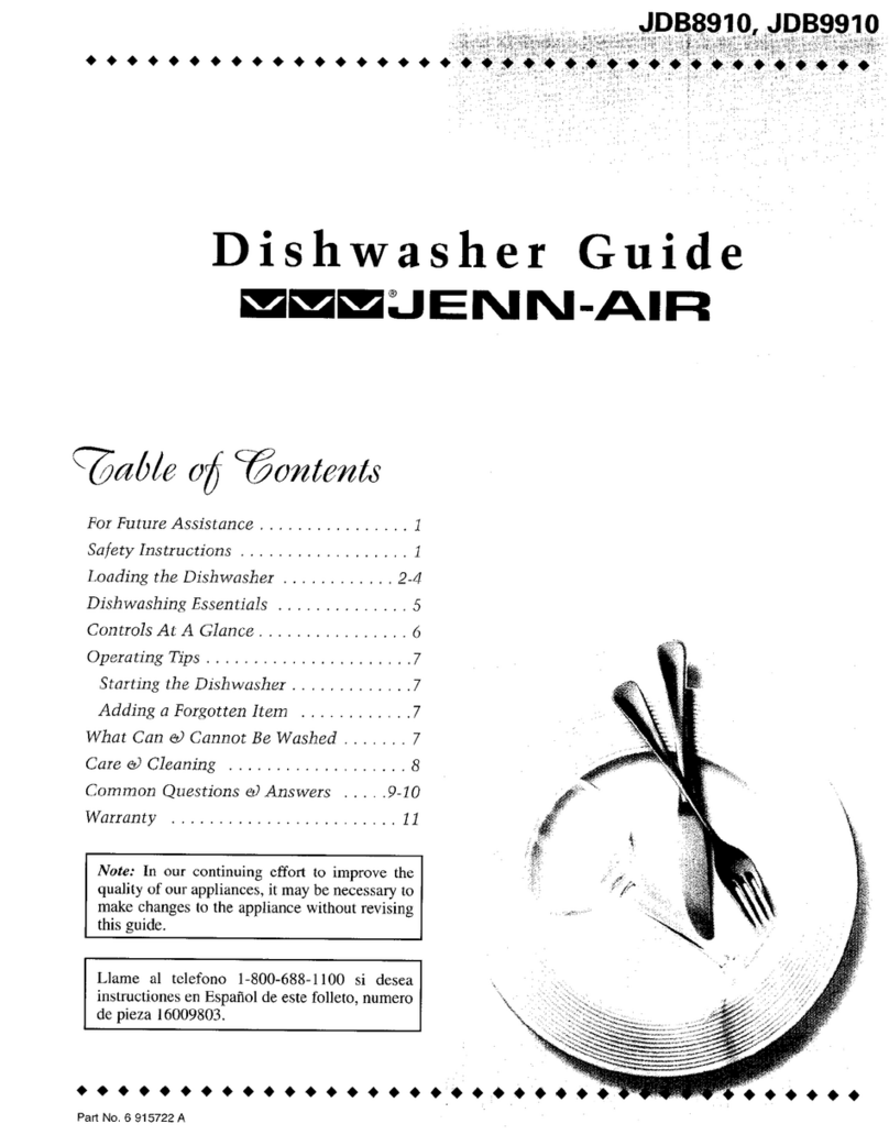 Jenn-Air JDB9910 User manual Jenn-Air JDB9910 User manual