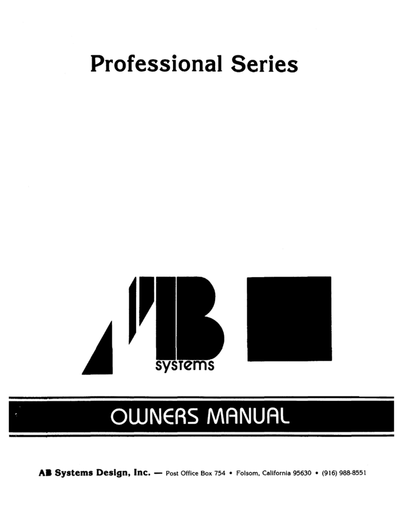 AB Amps Professional 410B User manual AB Amps Professional 410B User manual