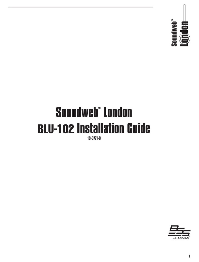BSS Audio Soundweb London BLU-102 User manual