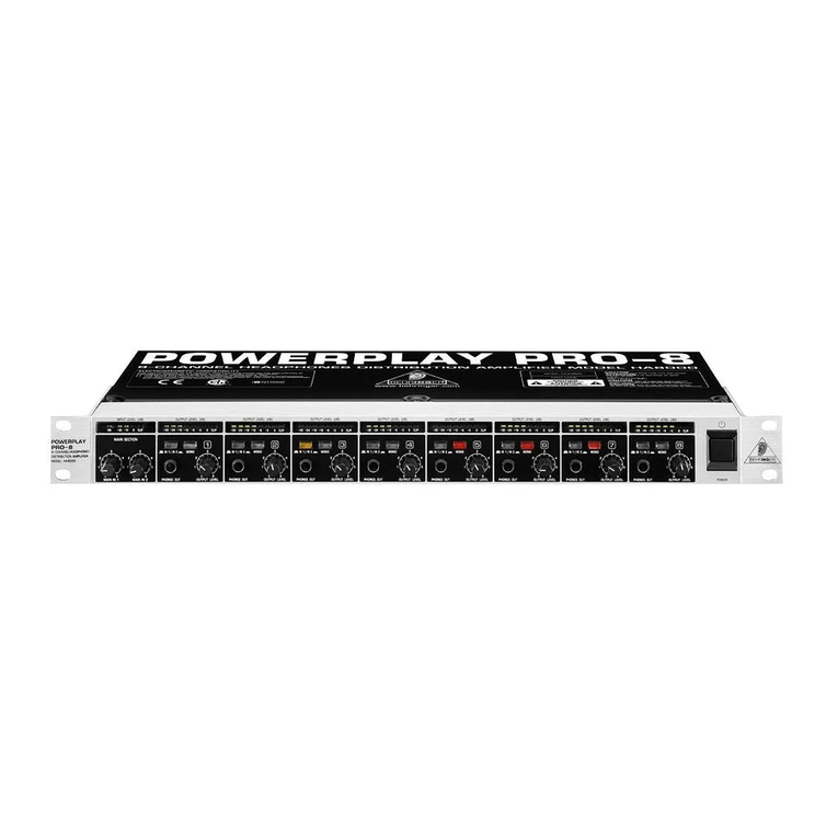 Behringer Powerplay Pro-8 HA8000 user manual