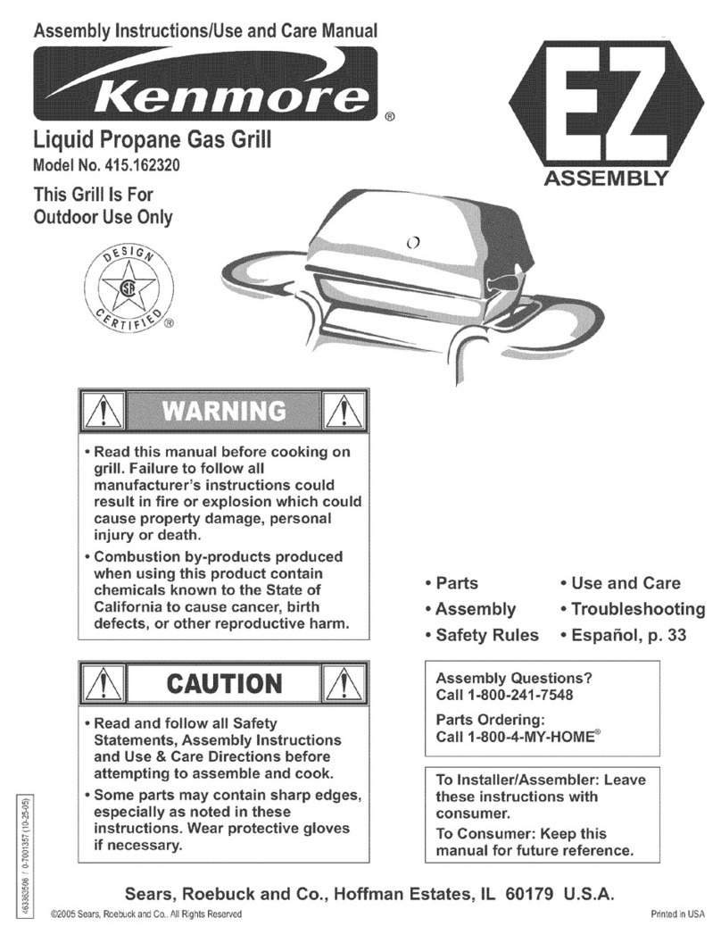 Kenmore 415.162320 Assembly instructions and care manual