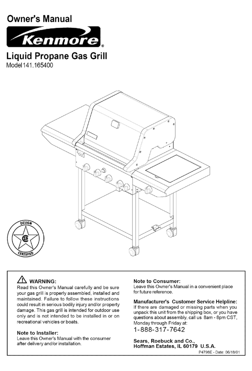 Kenmore 141.165400 owner's manual