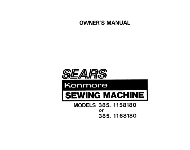 Kenmore Sears 385.1158180 owner's manual