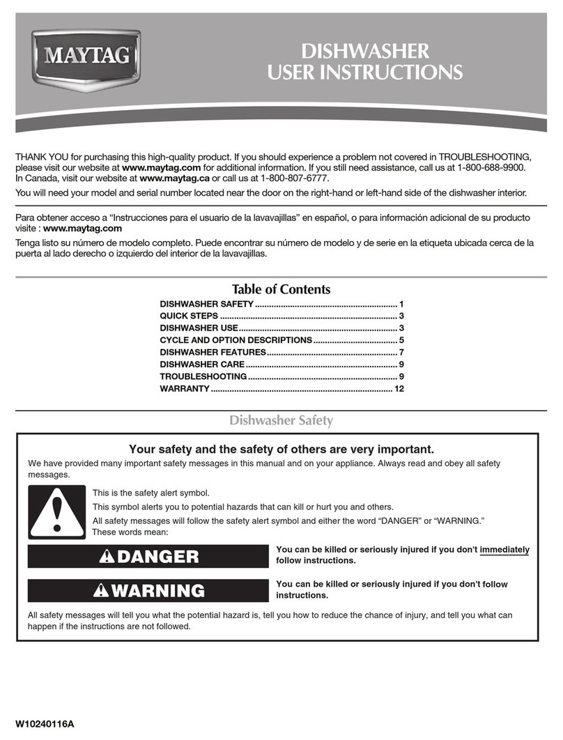 Maytag W10240116A user guide