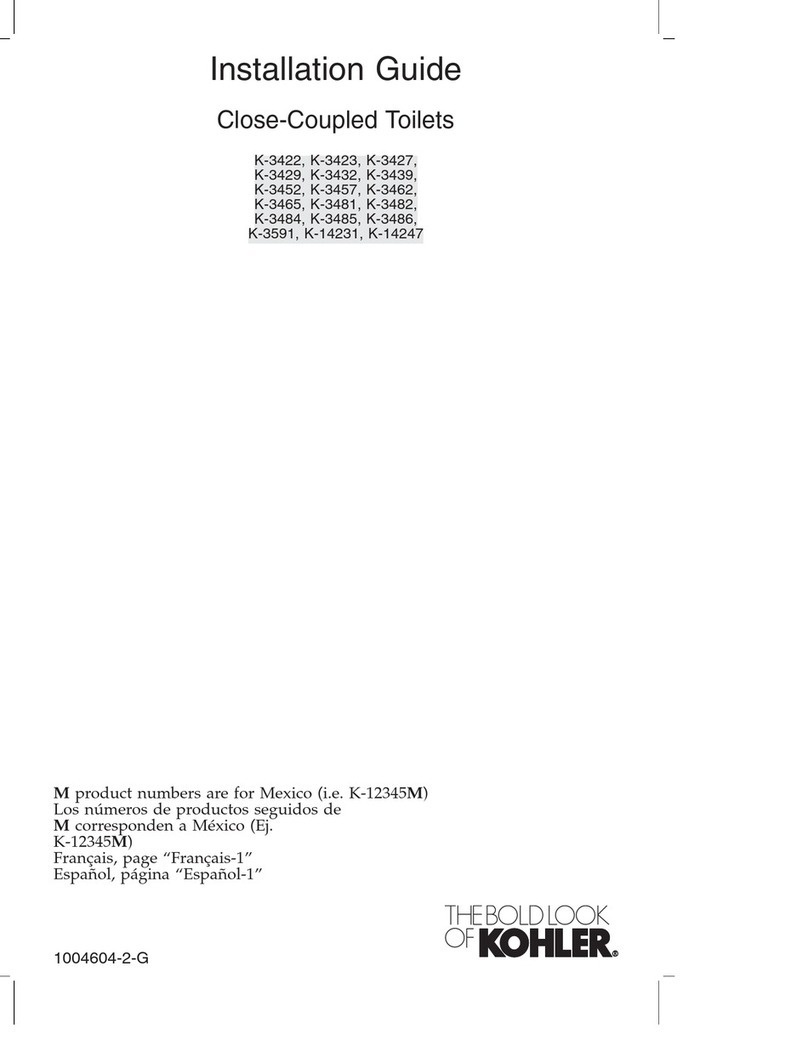 Kohler K-3422 User manual