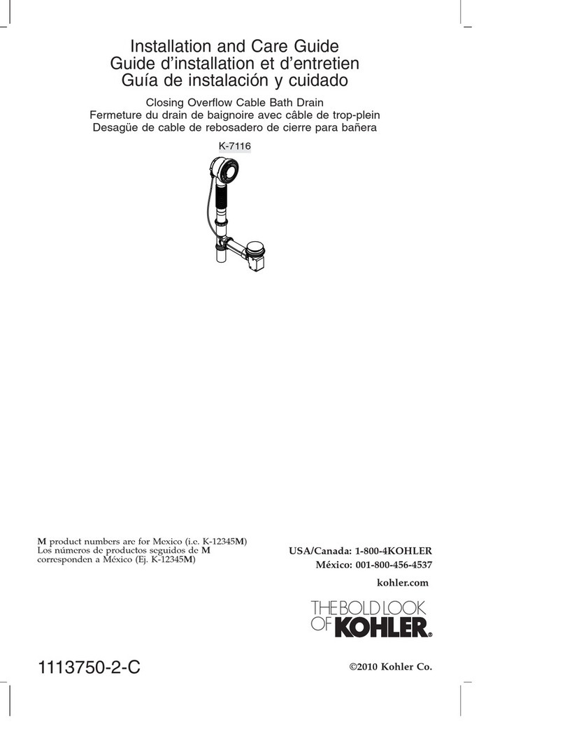 Kohler K-7116 Assembly instructions