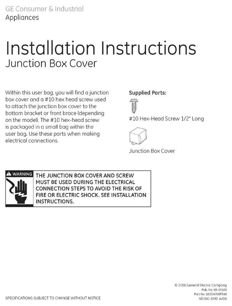GE PDW7800N00CC installation instructions