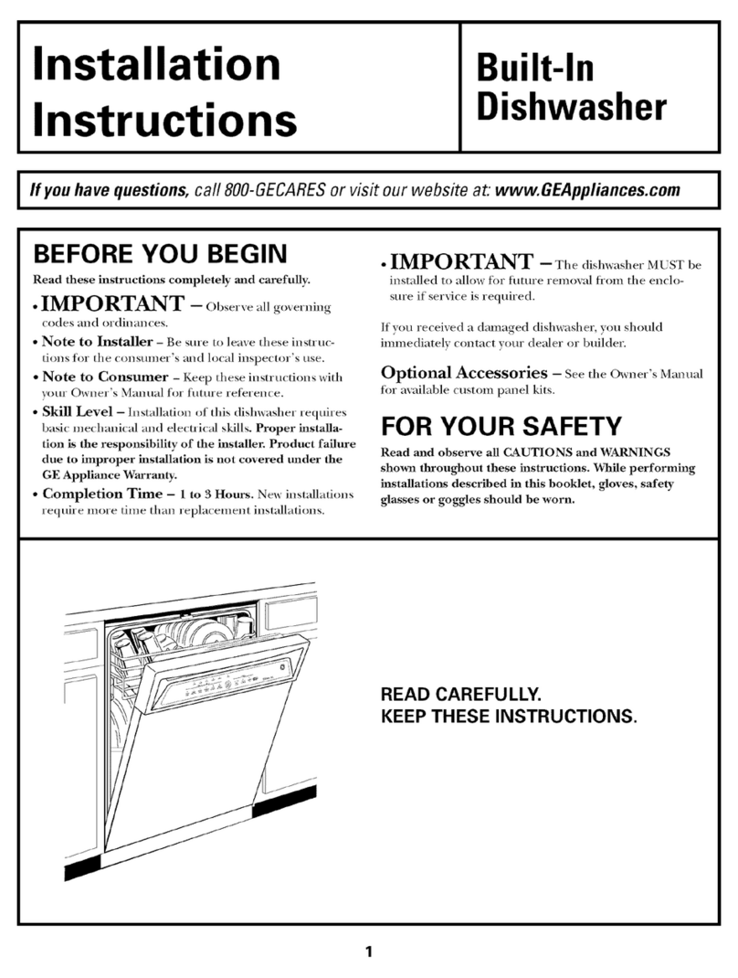 GE GSD6900J10BB User manual