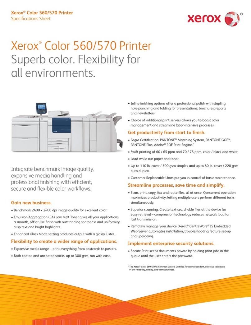 Xerox Color 560 Printer User manual