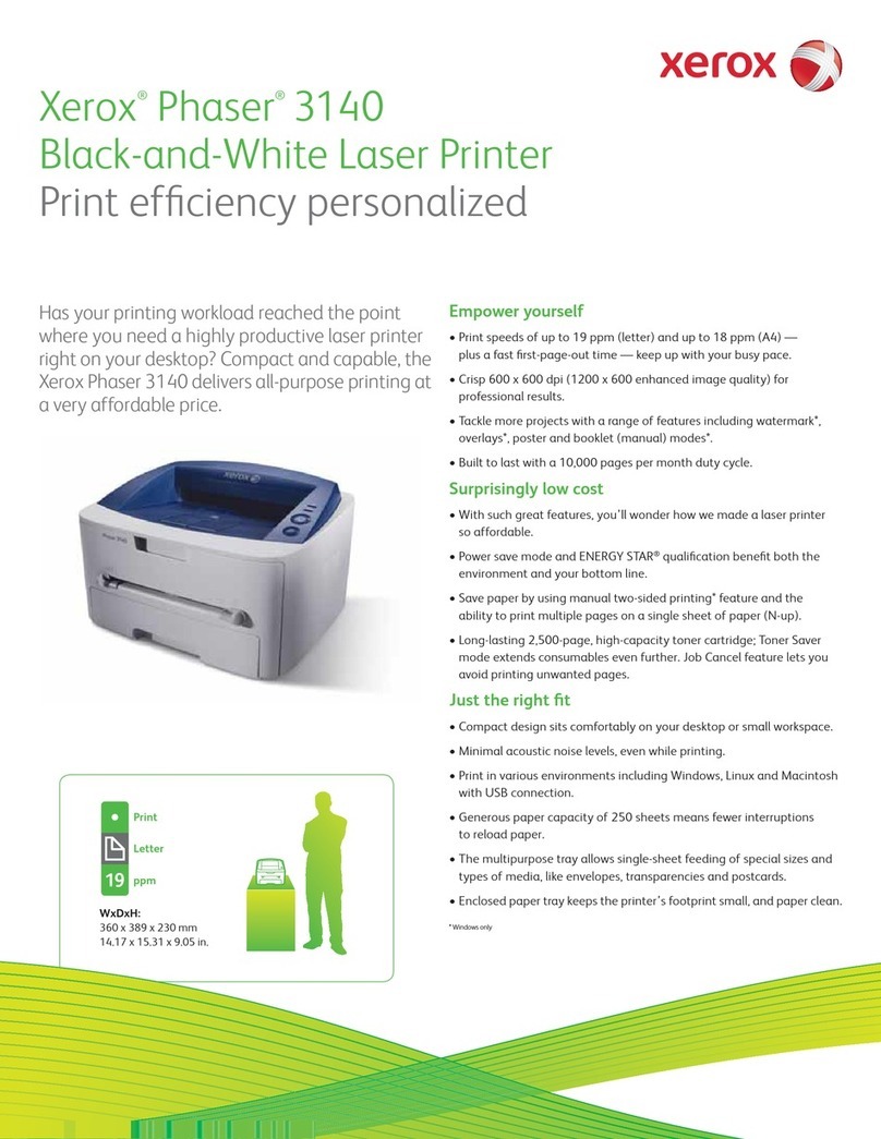 Xerox Phaser 3140 User manual