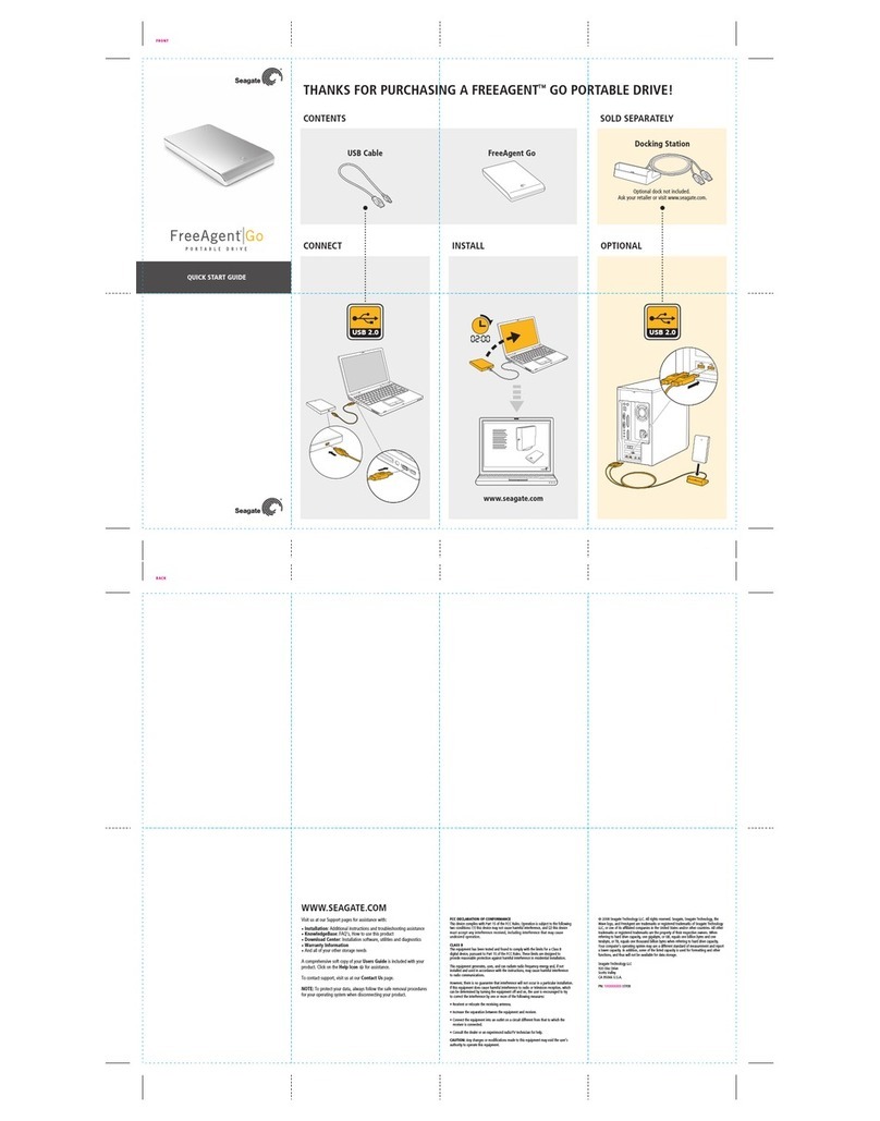 Seagate FreeAgent Go User manual Seagate FreeAgent Go User manual
