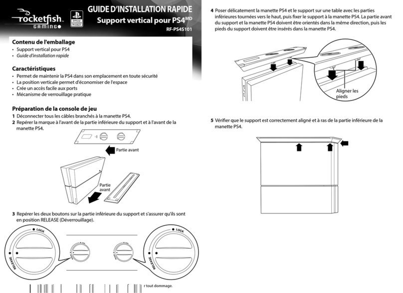 Rocket Fish RF-PS4S101 Guide d'installation rapide Rocket Fish RF-PS4S101 Guide d'installation rapide