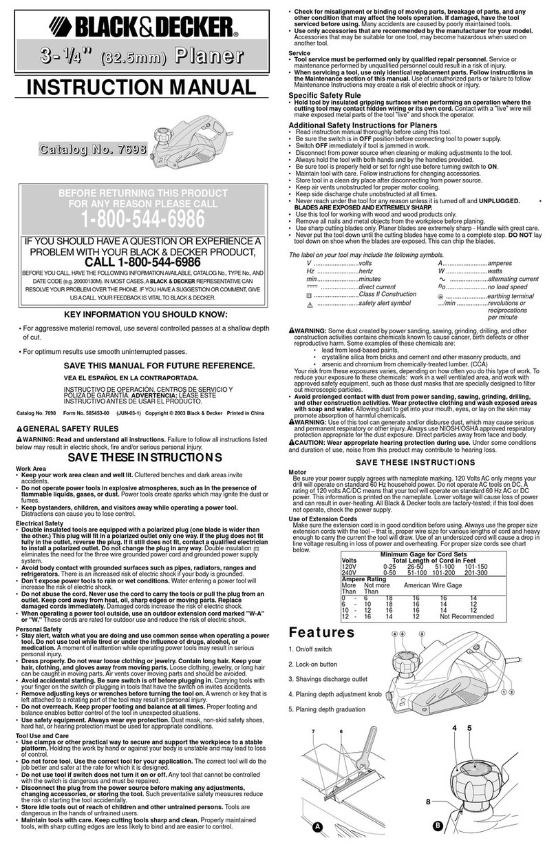 Black & Decker 7698 instruction manual Black & Decker 7698 instruction manual