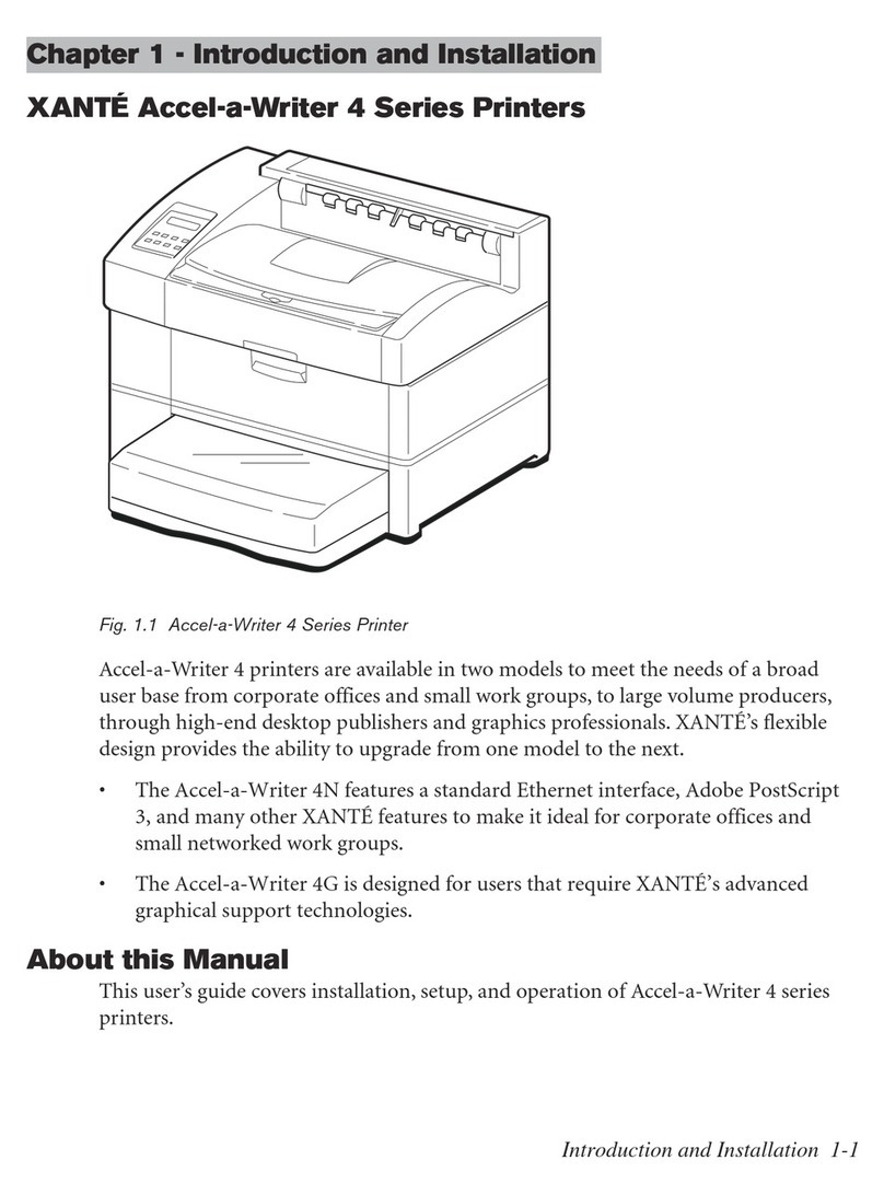 Xante Accel a Writer 4 Series manual&nbsp;