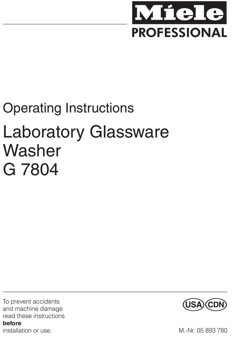Miele G 7804 operating instructions