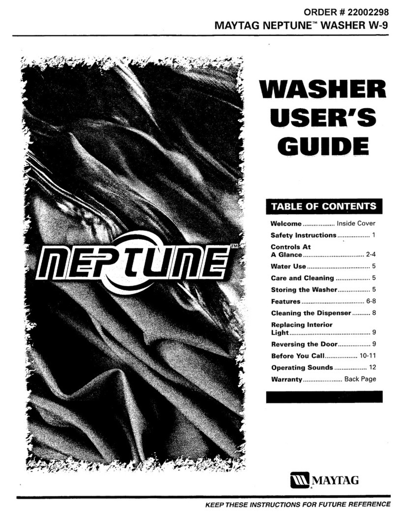 Maytag Neptune MAH3000 user guide