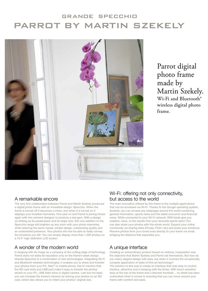 Parrot Szekely Owner's manual