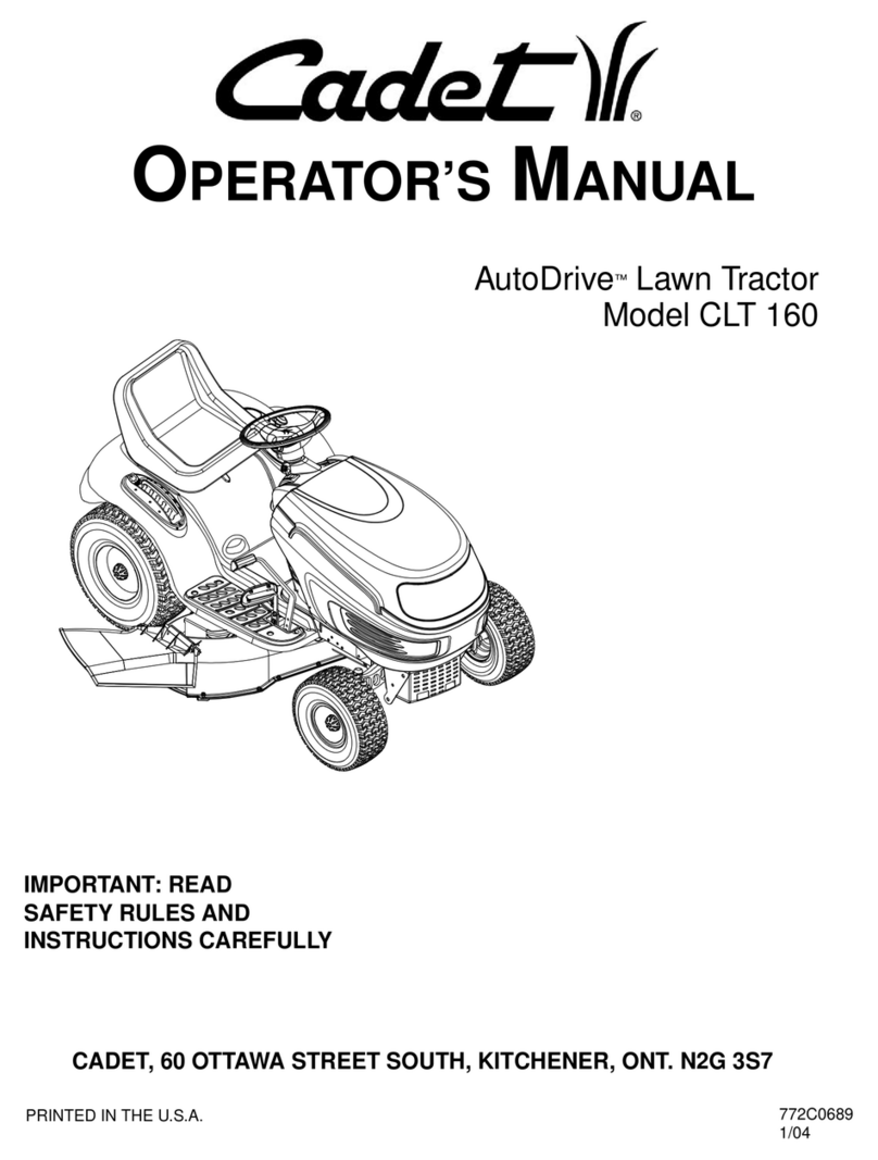 Cub Cadet CLT 160 User manual