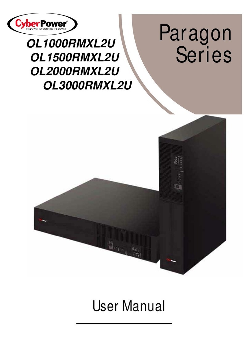 CyberPower Paragon OL1000RMXL2U user manual