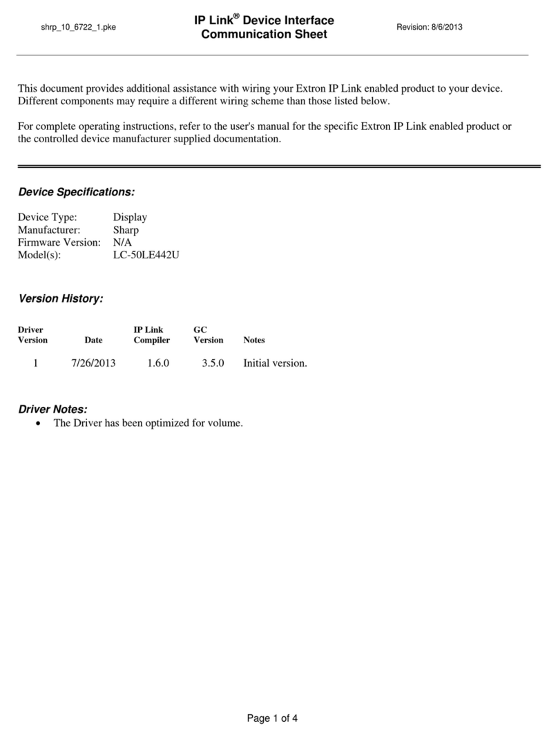 Sharp LC-50LE442U User manual