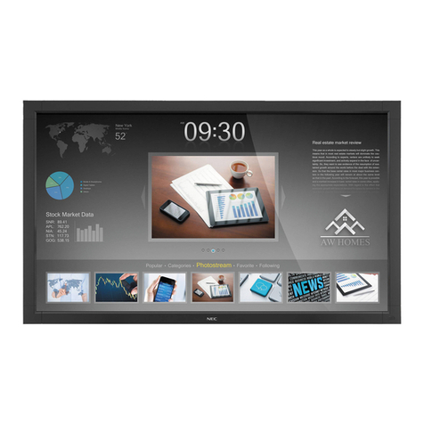 NEC MultiSync V652-TM User manual