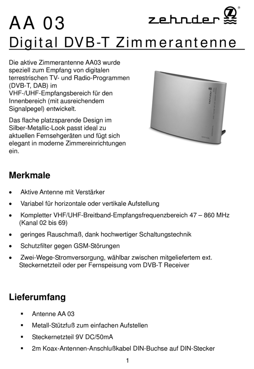 Zehnder Rittling AA 03 manual