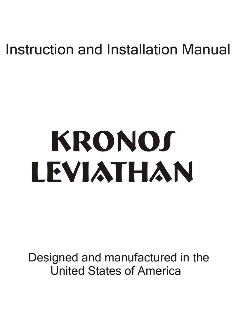 Zed Audio Kronos Instruction & installation manual
