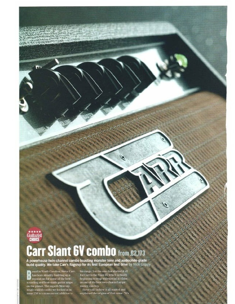 Carr Slant 6V combo quick guide