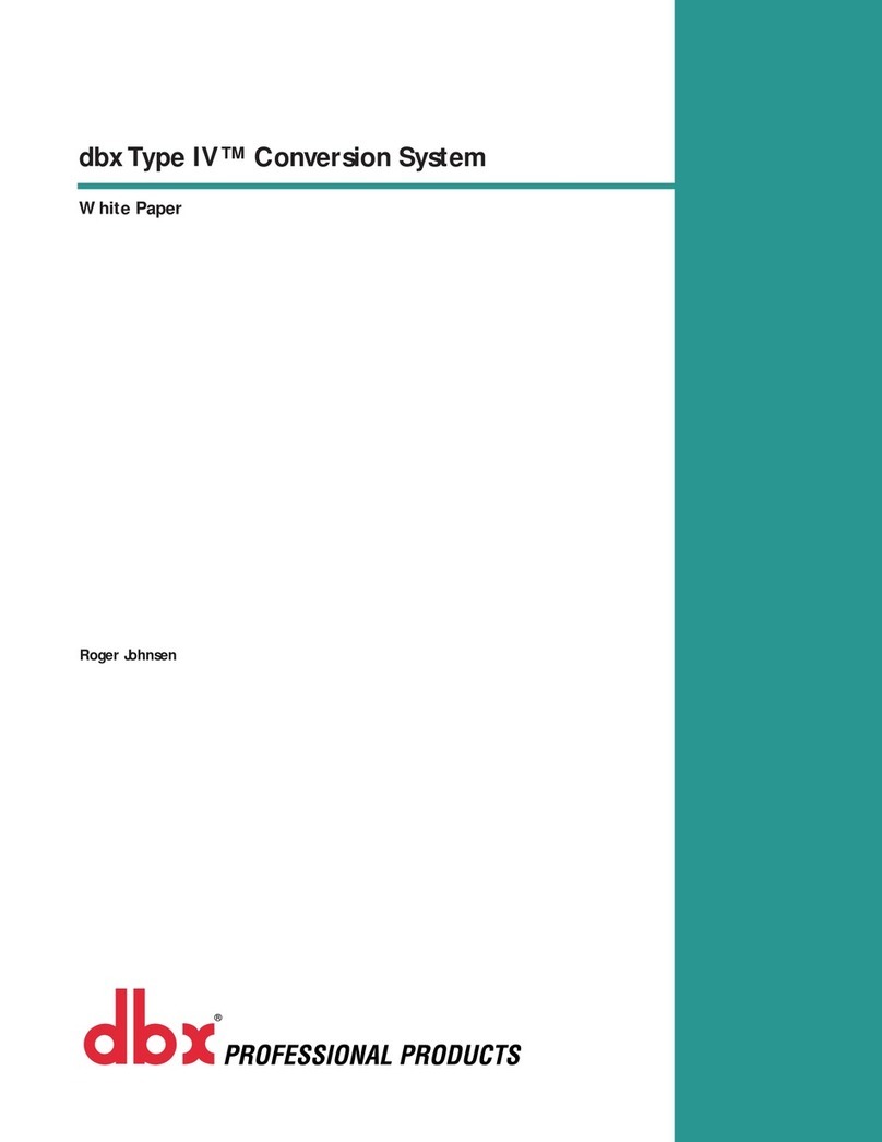 dbx Type IV Conversion System Quick reference guide