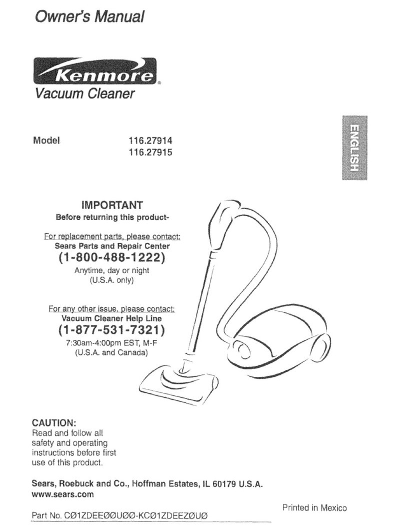 Kenmore 116.27914 User manual