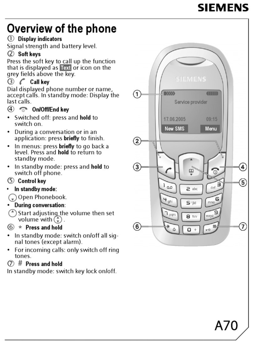 Siemens A70 User manual Siemens A70 User manual