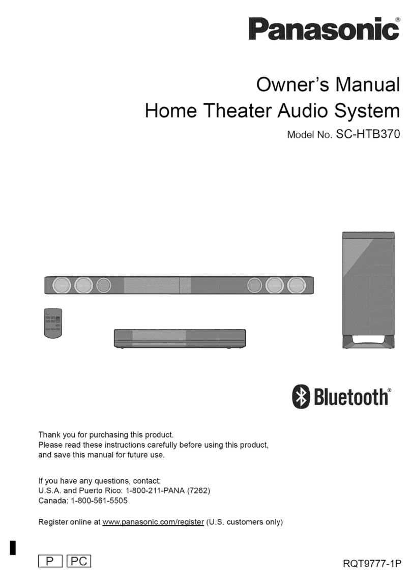 Panasonic SC-HTB370 User manual
