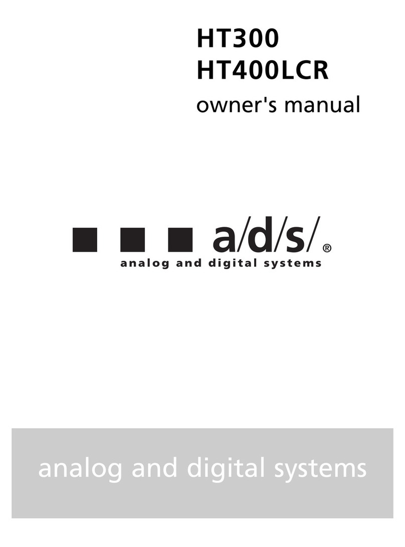 ADS HT400LCR owner's manual